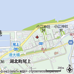 滋賀県長浜市湖北町尾上110周辺の地図