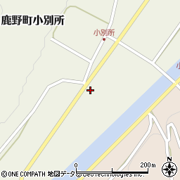 鳥取県鳥取市鹿野町小別所769周辺の地図