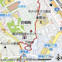 神奈川県横浜市西区宮崎町7周辺の地図