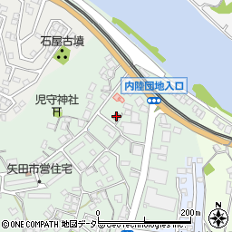 矢田公民館周辺の地図