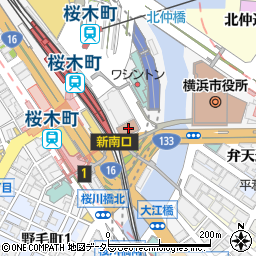 リパーク横浜桜木郵便局駐車場周辺の地図