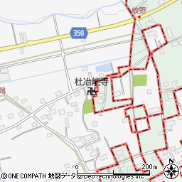 杜冶能寺周辺の地図