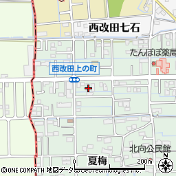 岐阜県岐阜市西改田上の町周辺の地図