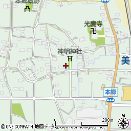 岐阜県揖斐郡池田町本郷周辺の地図