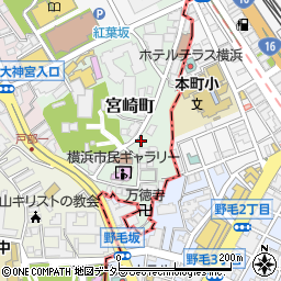 神奈川県横浜市西区宮崎町23周辺の地図