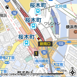 ＪＲ桜木町ビル周辺の地図