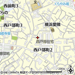 神奈川県横浜市西区西戸部町2丁目191-16周辺の地図