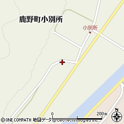 鳥取県鳥取市鹿野町小別所794周辺の地図