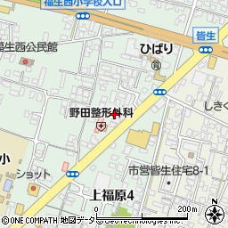 上福原５丁目かえる駐車場周辺の地図