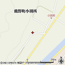 鳥取県鳥取市鹿野町小別所294周辺の地図