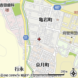 京都府舞鶴市亀岩町54周辺の地図