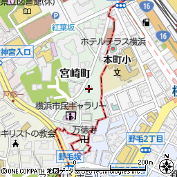 神奈川県横浜市西区宮崎町6周辺の地図