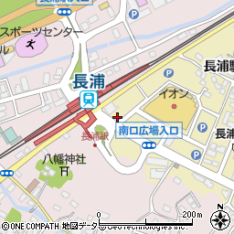 千葉銀行長浦駅前 ＡＴＭ周辺の地図