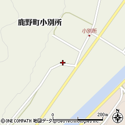 鳥取県鳥取市鹿野町小別所180周辺の地図