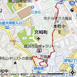 神奈川県横浜市西区宮崎町周辺の地図