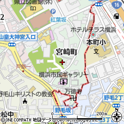 神奈川県横浜市西区宮崎町周辺の地図