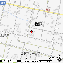 岐阜県美濃加茂市牧野2279-1周辺の地図