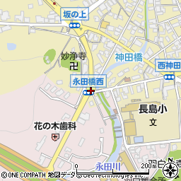 永田橋西周辺の地図