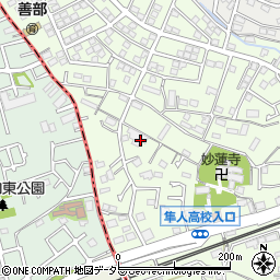 プラチナライフ横浜善部町周辺の地図