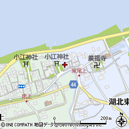 滋賀県長浜市湖北東尾上町周辺の地図