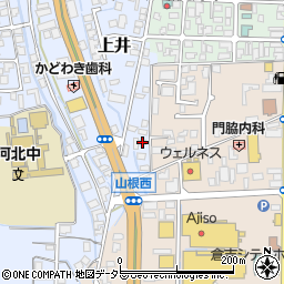 鳥取県倉吉市上井265-13周辺の地図