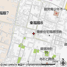 鳥取県米子市東福原8丁目周辺の地図
