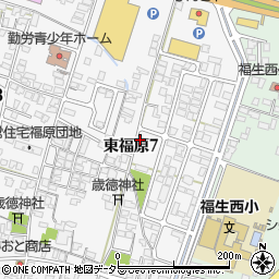 鳥取県米子市東福原7丁目周辺の地図