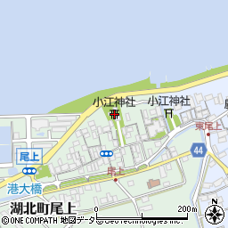 小江神社周辺の地図