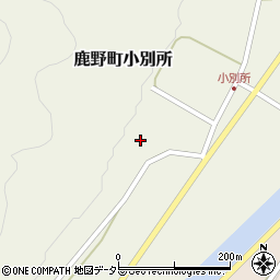 鳥取県鳥取市鹿野町小別所293周辺の地図