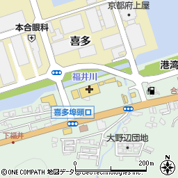 道の駅舞鶴港とれとれセンター周辺の地図