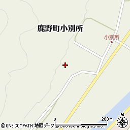 鳥取県鳥取市鹿野町小別所292周辺の地図