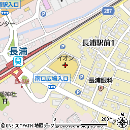 イオン長浦店周辺の地図