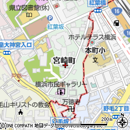 神奈川県横浜市西区宮崎町62周辺の地図