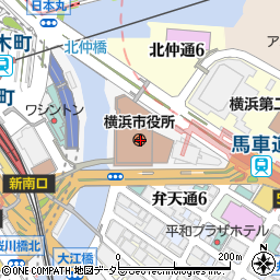 横浜市周辺の地図