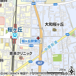 大和桜ヶ丘郵便局周辺の地図