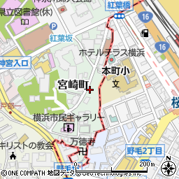 神奈川県横浜市西区宮崎町5周辺の地図