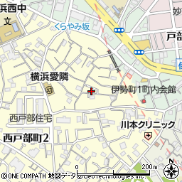 神奈川県横浜市西区西戸部町2丁目133-8周辺の地図