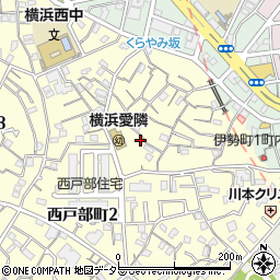 神奈川県横浜市西区西戸部町2丁目147周辺の地図