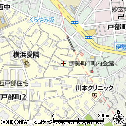 神奈川県横浜市西区西戸部町2丁目134周辺の地図