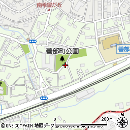 神奈川県横浜市旭区善部町周辺の地図