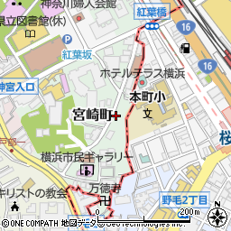 神奈川県横浜市西区宮崎町4周辺の地図
