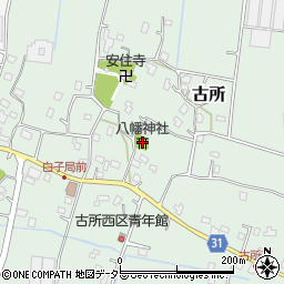 八幡神社周辺の地図