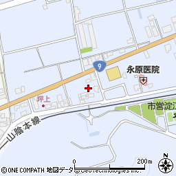 鳥取県米子市淀江町西原1044-2周辺の地図