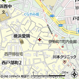 神奈川県横浜市西区西戸部町2丁目133周辺の地図