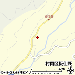 兵庫県美方郡香美町村岡区板仕野196周辺の地図