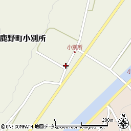 鳥取県鳥取市鹿野町小別所183周辺の地図