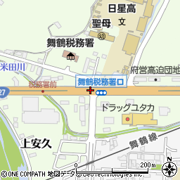 舞鶴税務署口周辺の地図