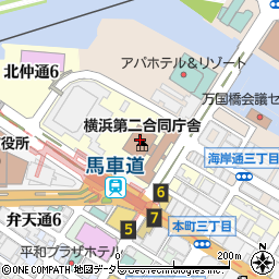 横浜地方法務局周辺の地図