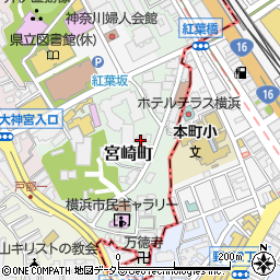 神奈川県横浜市西区宮崎町60周辺の地図