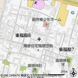 鳥取県米子市東福原8丁目16周辺の地図